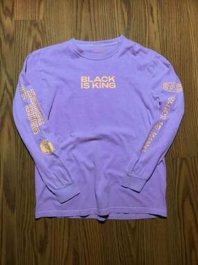 Beyoncé Black Is King 'Unbothered' Purple Graphic Long Sleeve T-Shirt